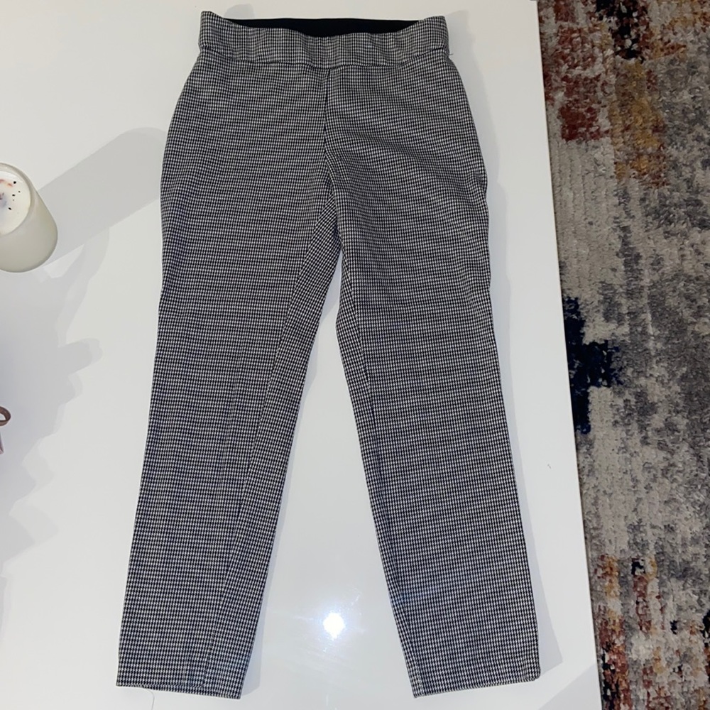 Work pants, stretch, black and white, size 2